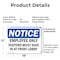 Signmission Employees Only Visitors Must OSHA Notice Sign, Plastic, 18in W x 12in L, 2PK OS-2PACK-NS-P-1218-L-12006 - alternate 2